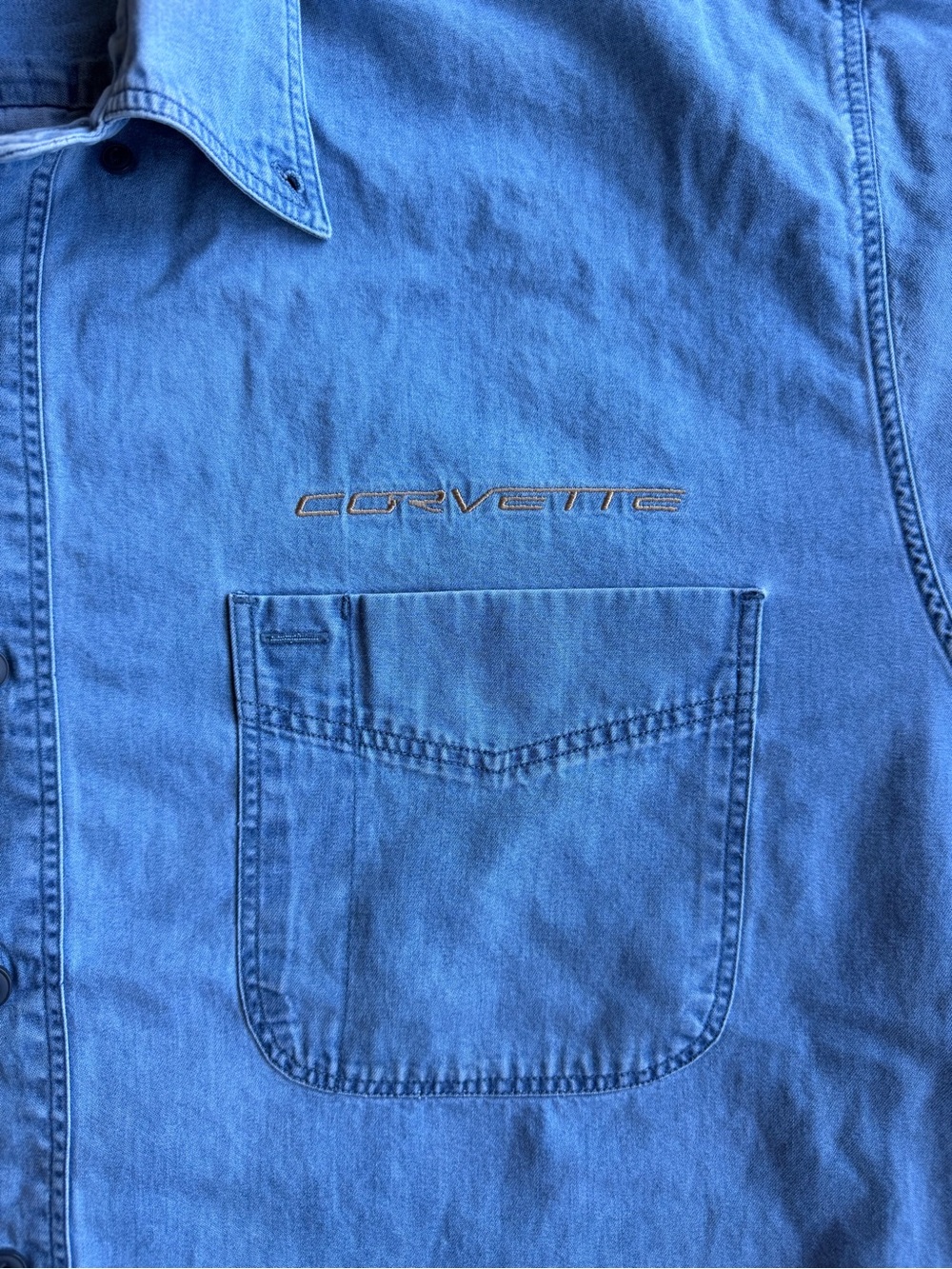 Vintage Ruff Hewn denim button down top - Picture 6 of 7